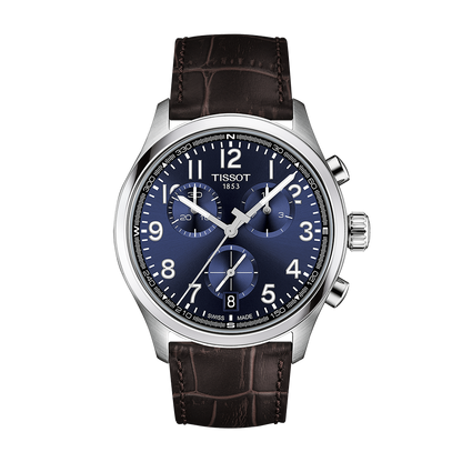 Tissot Chrono L Classic 42mm Blue Dial Leather Strap