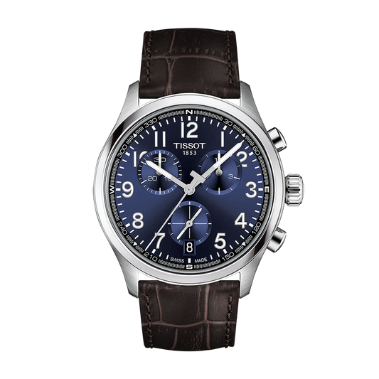 Tissot Chrono L Classic 42mm Blue Dial Leather Strap