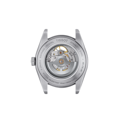 Tissot Gentleman Open Heart 40mm Silver Dial Stainless Steel