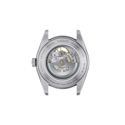 Tissot Gentleman Open Heart 40mm Blue Dial Leather Strap