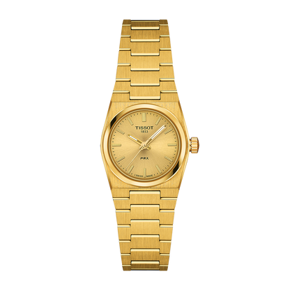 Tissot PRX 25mm Champagne Dial Gold PVD Quartz Watch