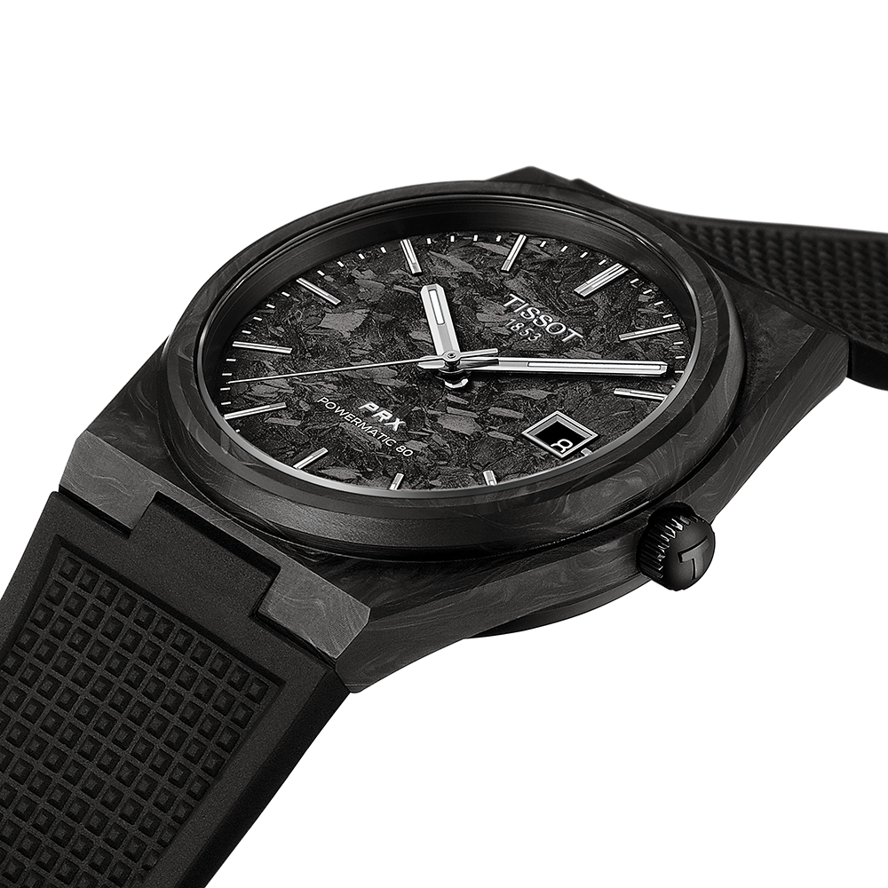 Tissot PRX Powermatic 80 Carbon 40mm | King Jewelers Tissot PRX Powermatic 80 Carbon 40mm | King Jewelers