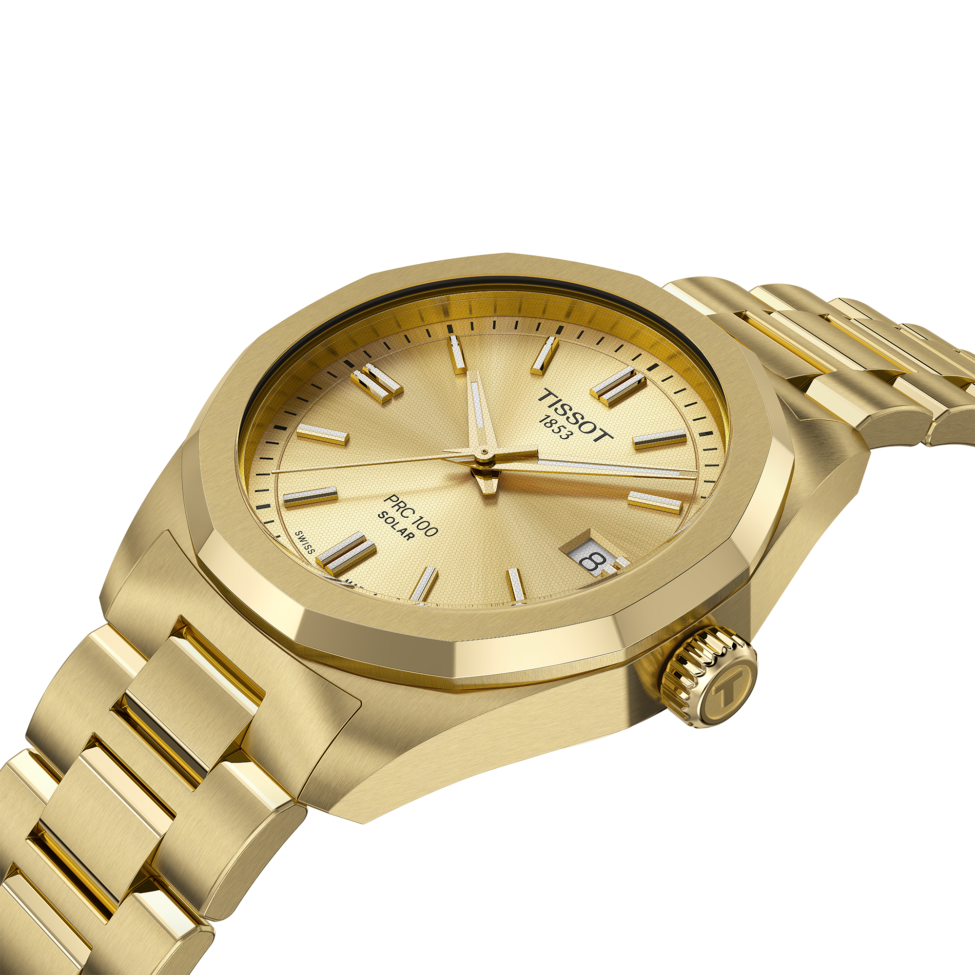 稀少☆TISSOT ティソ 1853 1448 ☆ゴールド系 クォーツ ☆デイト