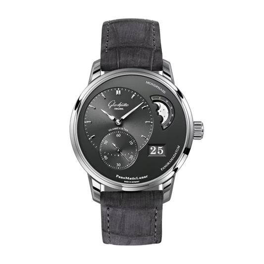Glashütte Original PanoMaticLunar Gray Dial Leather Strap