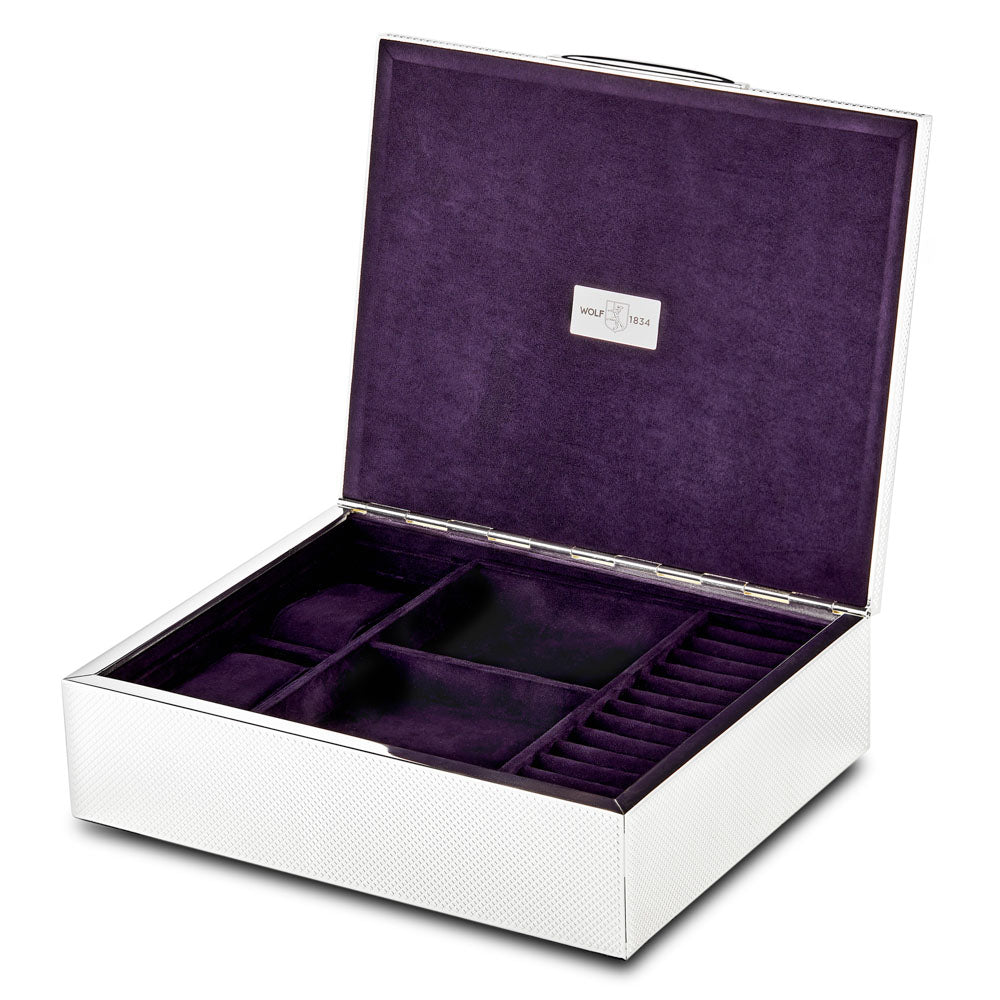 Silver Large Watch Jewelry and Legacy Box