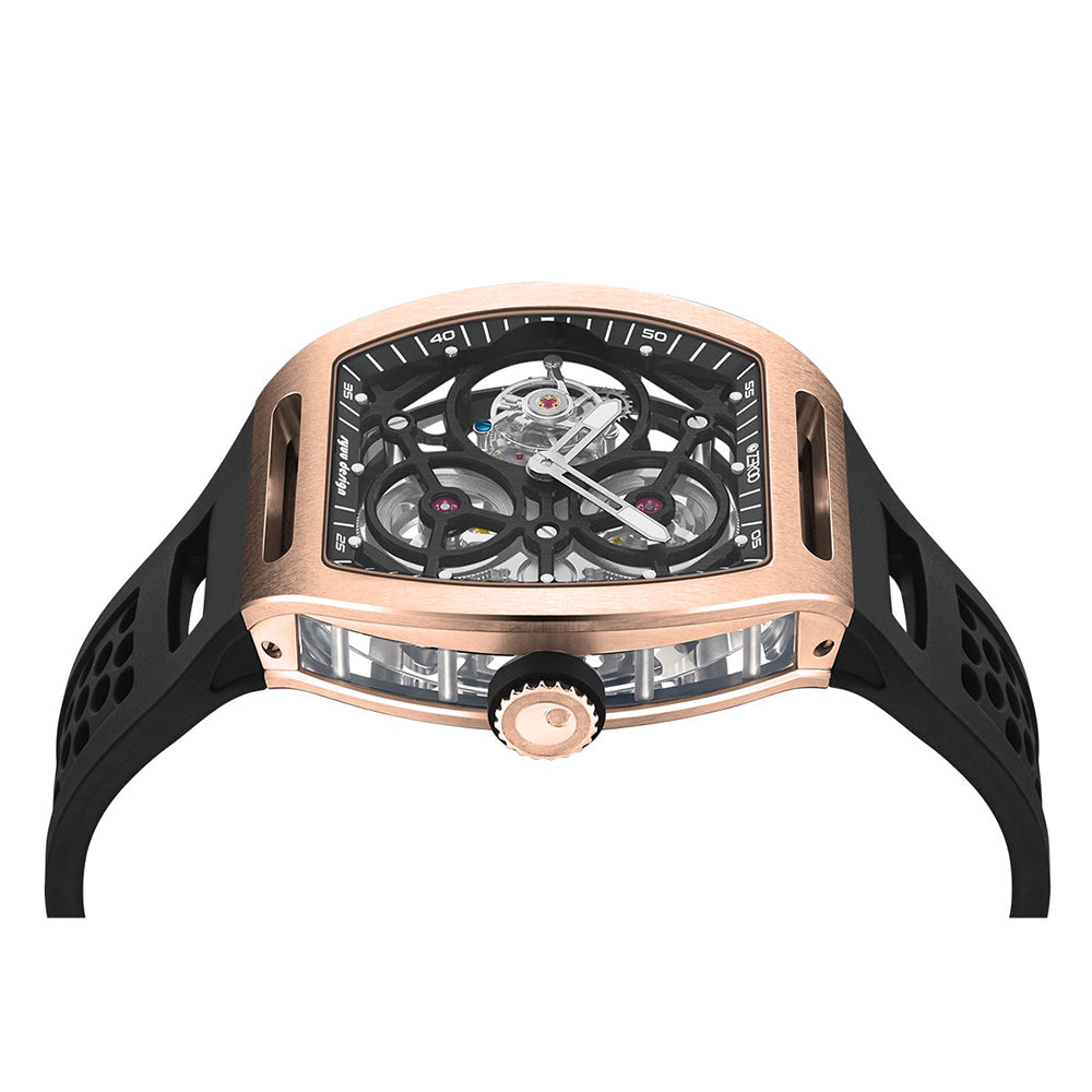 Zeroo Time T4-01 Archer Tourbillon Rose and Black | King Jewelers