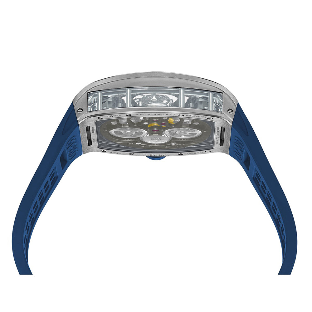 Zeroo Time T4-01 Archer Tourbillon Steel and Blue | King Jewelers