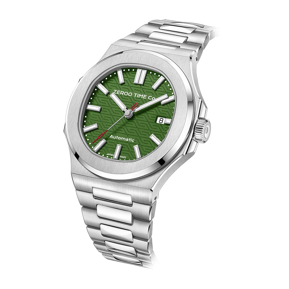 Zeroo Time M3 The Lyra in Steel and Green | King Jewelers