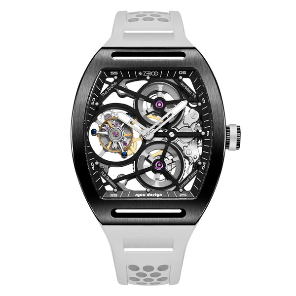 Zeroo Time T4 Archer Tourbillon White | King Jewelers
