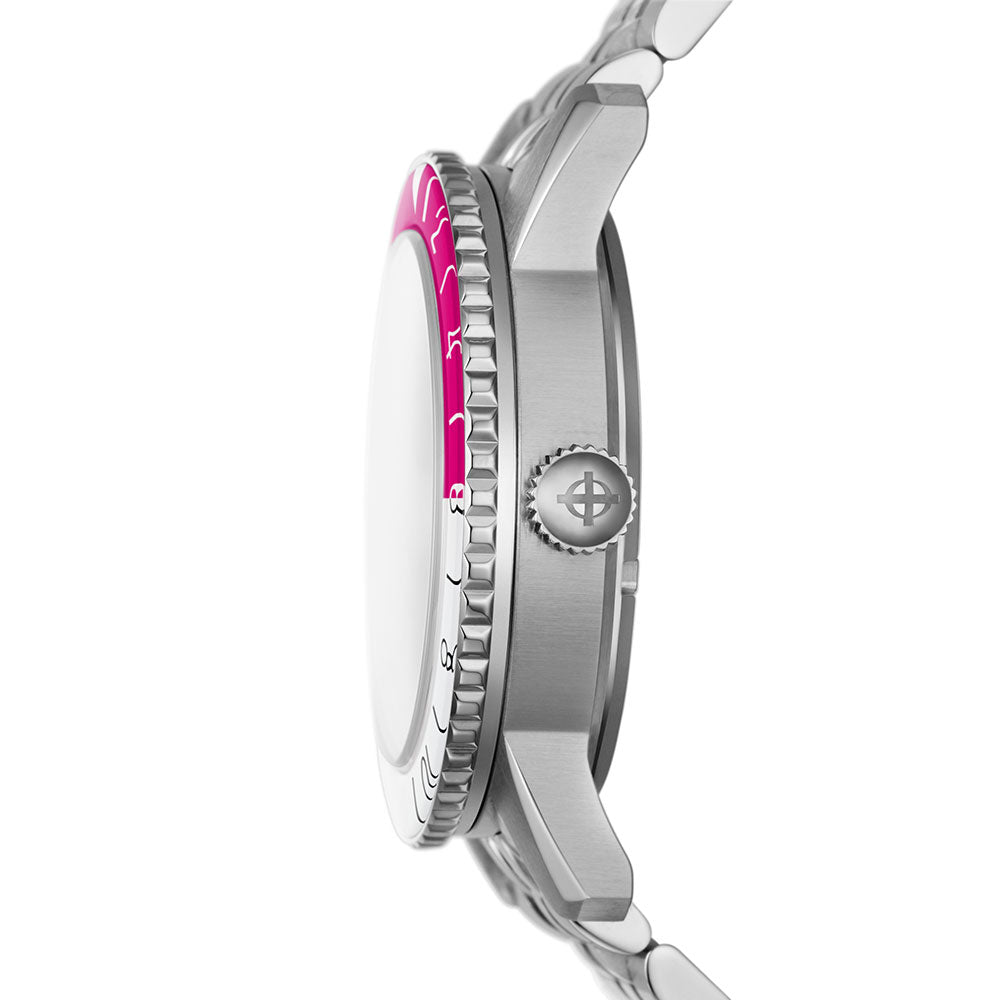Zodiac Super Sea Wolf GMT Pink and White Bezel | King Jewelers