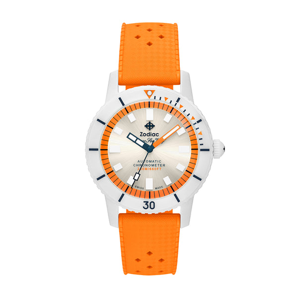 Zodiac Super Sea Wolf Ceramic Orange | King Jewelers