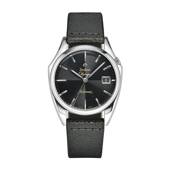 Zodiac Olympos Automatic Black Leather | King Jewelers