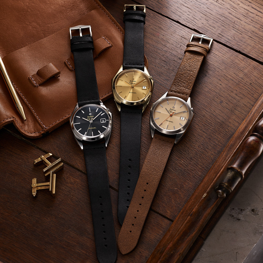 Zodiac Olympos Automatic Black Leather | King Jewelers
