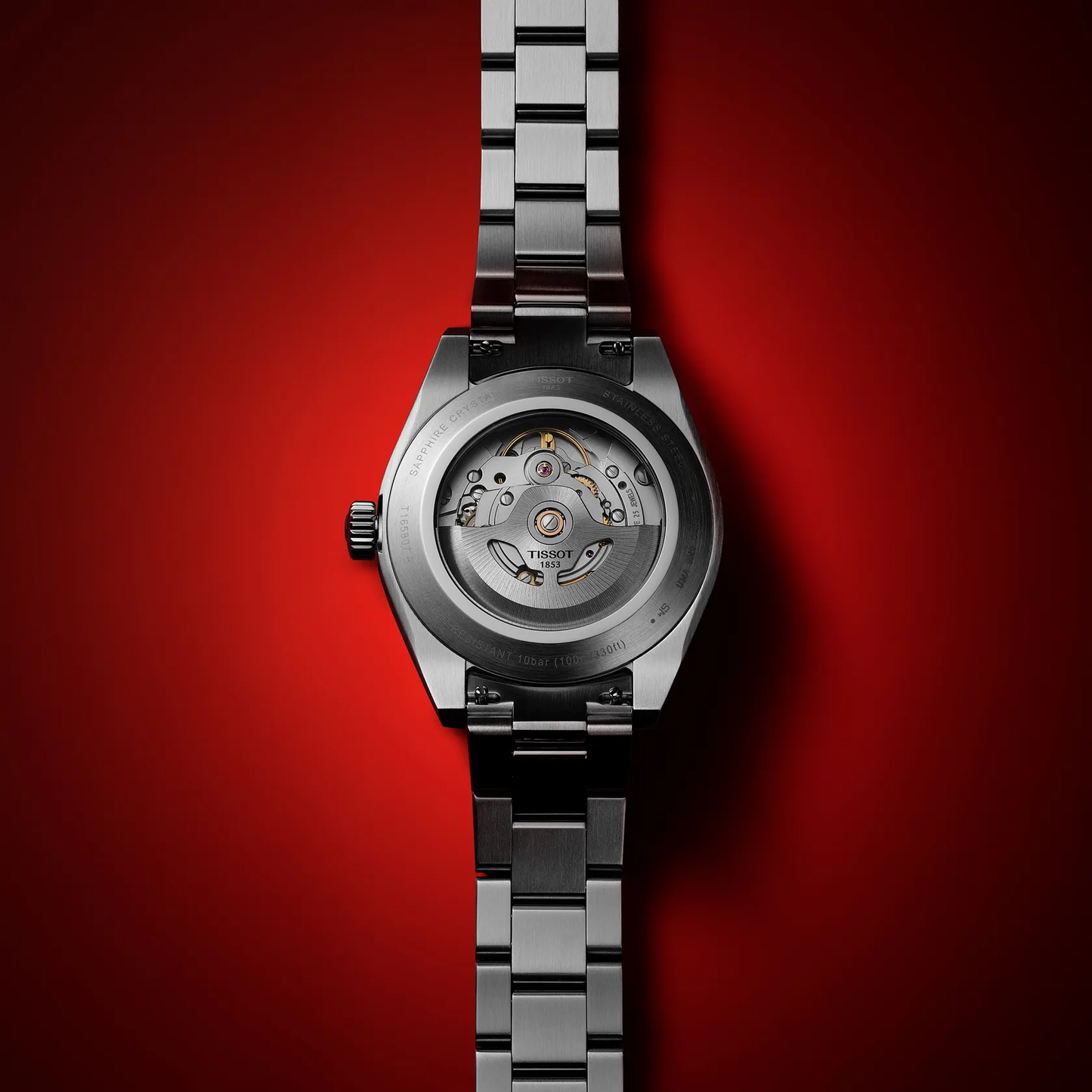 Tissot Gentleman 38mm Automatic Black Dial Watch
