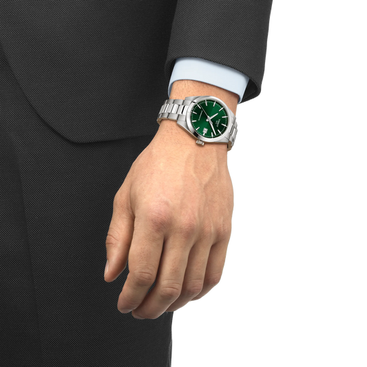 Tissot Gentleman 38mm Automatic Green Dial Watch