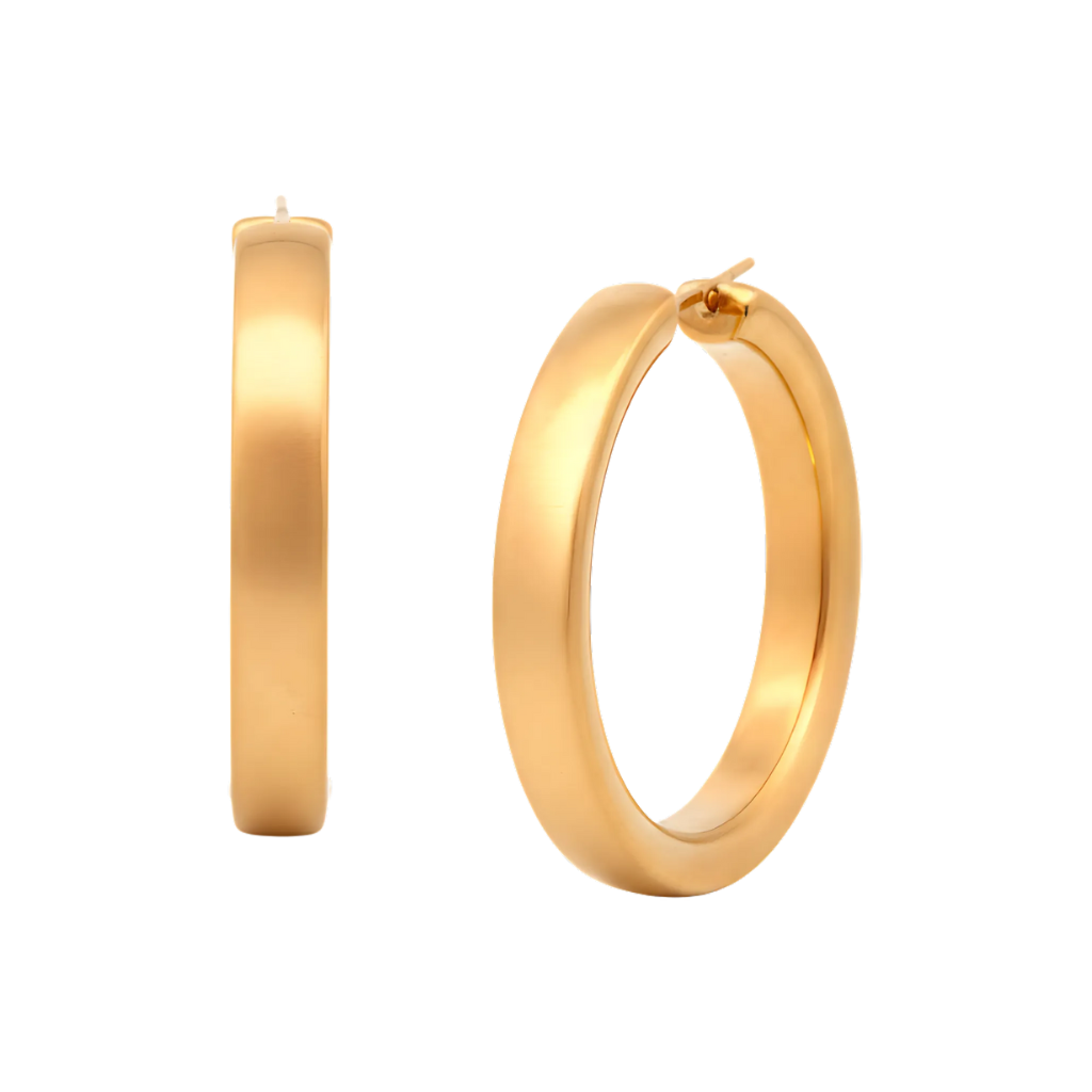 Antonio Papini 18K Yellow Gold Hoop Earrings