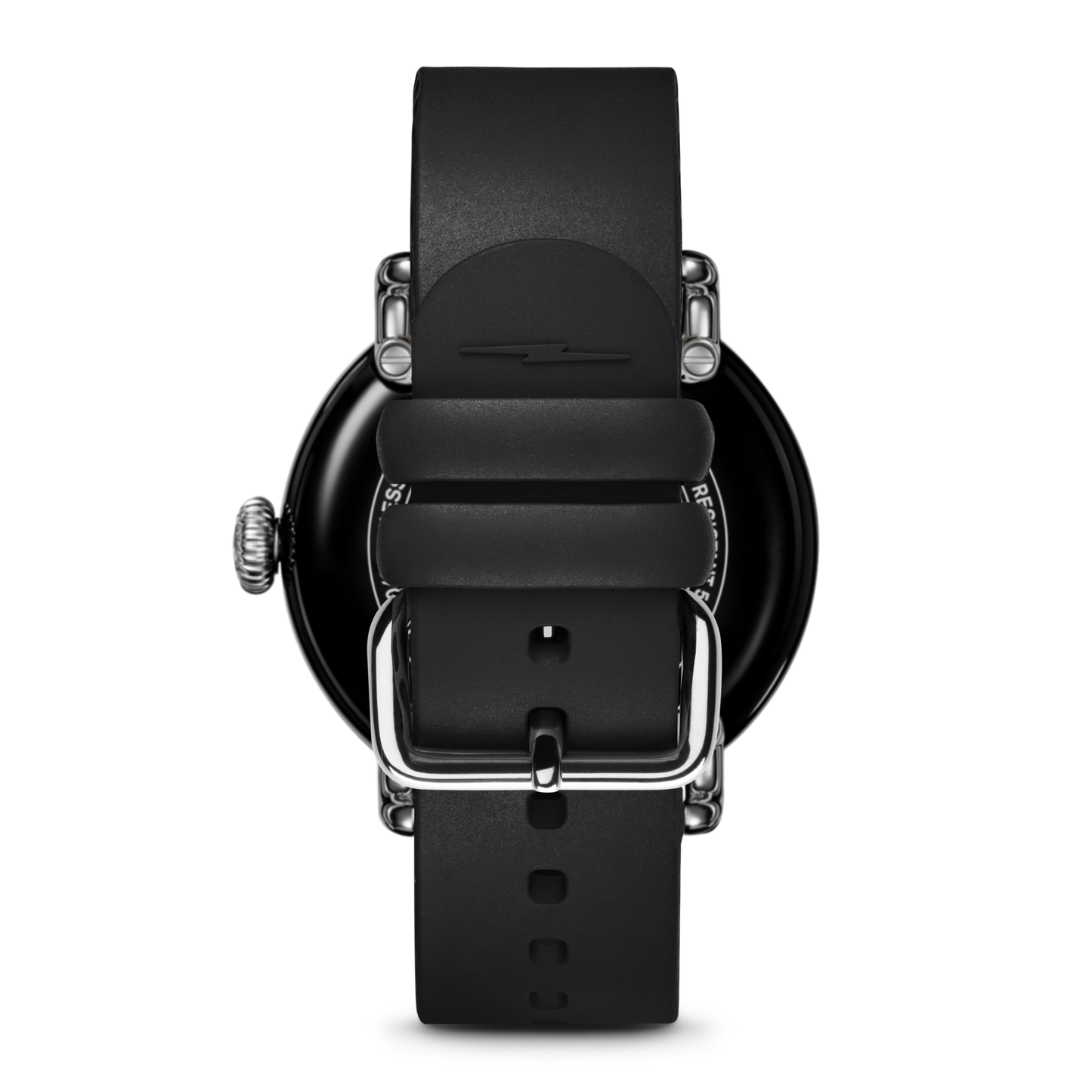 Shinola Detrola 41mm Black Dial Rubber Strap Watch