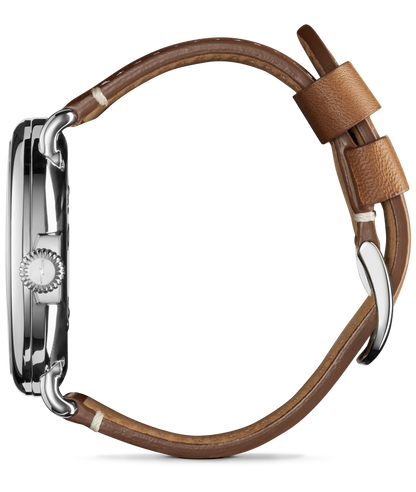 Shinola Runwell 47mm Green Dial Tan Leather Strap Watch