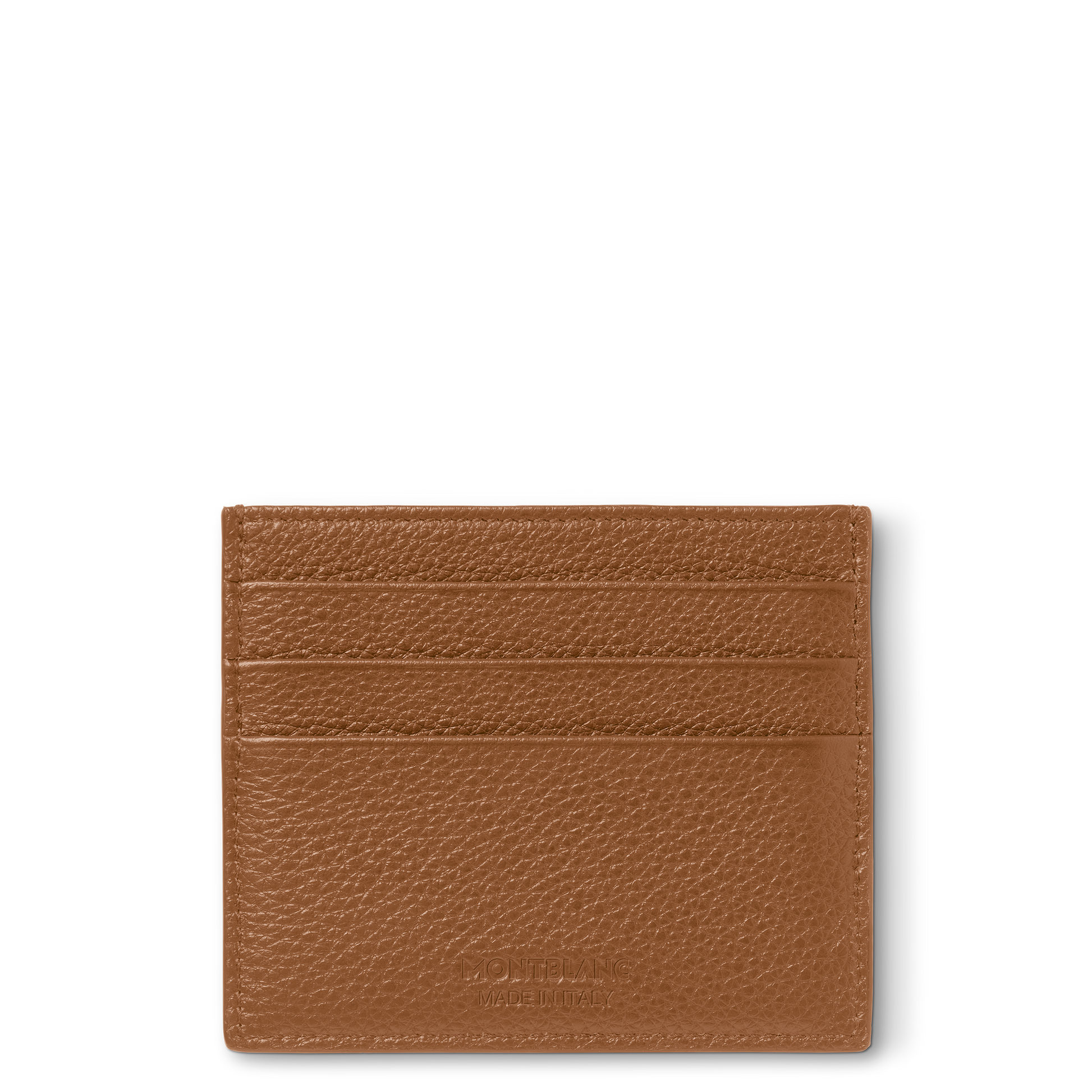 Montblanc Soft Grain Card Holder 6CC Caramel | King Jewelers Montblanc Soft Grain Card Holder 6CC Caramel | King Jewelers