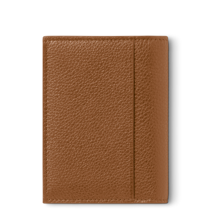 Montblanc Soft Grain Card Holder 4CC Caramel | King Jewelers Montblanc Soft Grain Card Holder 4CC Caramel | King Jewelers