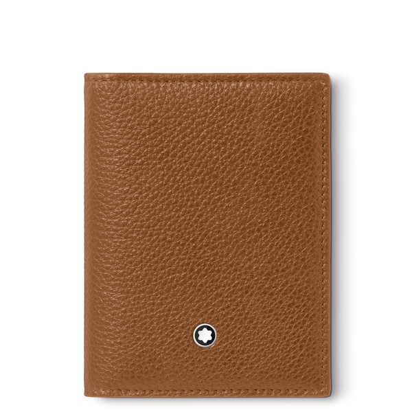 Montblanc Soft Grain Card Holder 4CC Caramel | King Jewelers