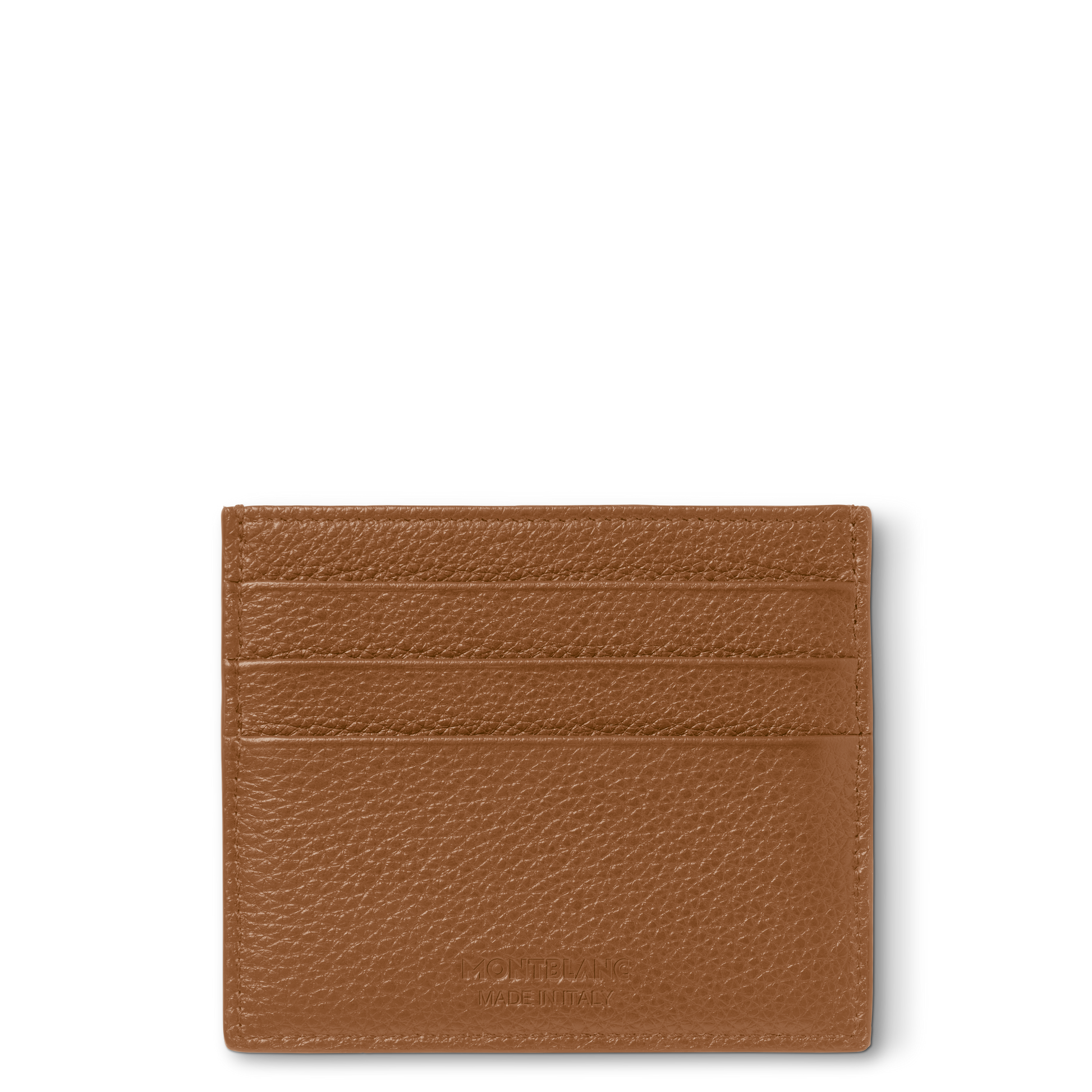 Montblanc Soft Grain Card Holder 6CC Caramel | King Jewelers Montblanc Soft Grain Card Holder 6CC Caramel | King Jewelers