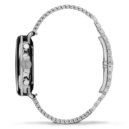 Shinola Canfield C56 Chronograph 43mm Cream Dial Mesh Bracelet Watch