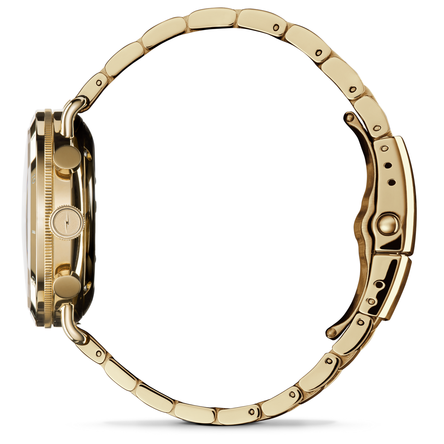 Shinola Canfield Sport Chronograph 40mm Silver Dial Gold-PVD Watch
