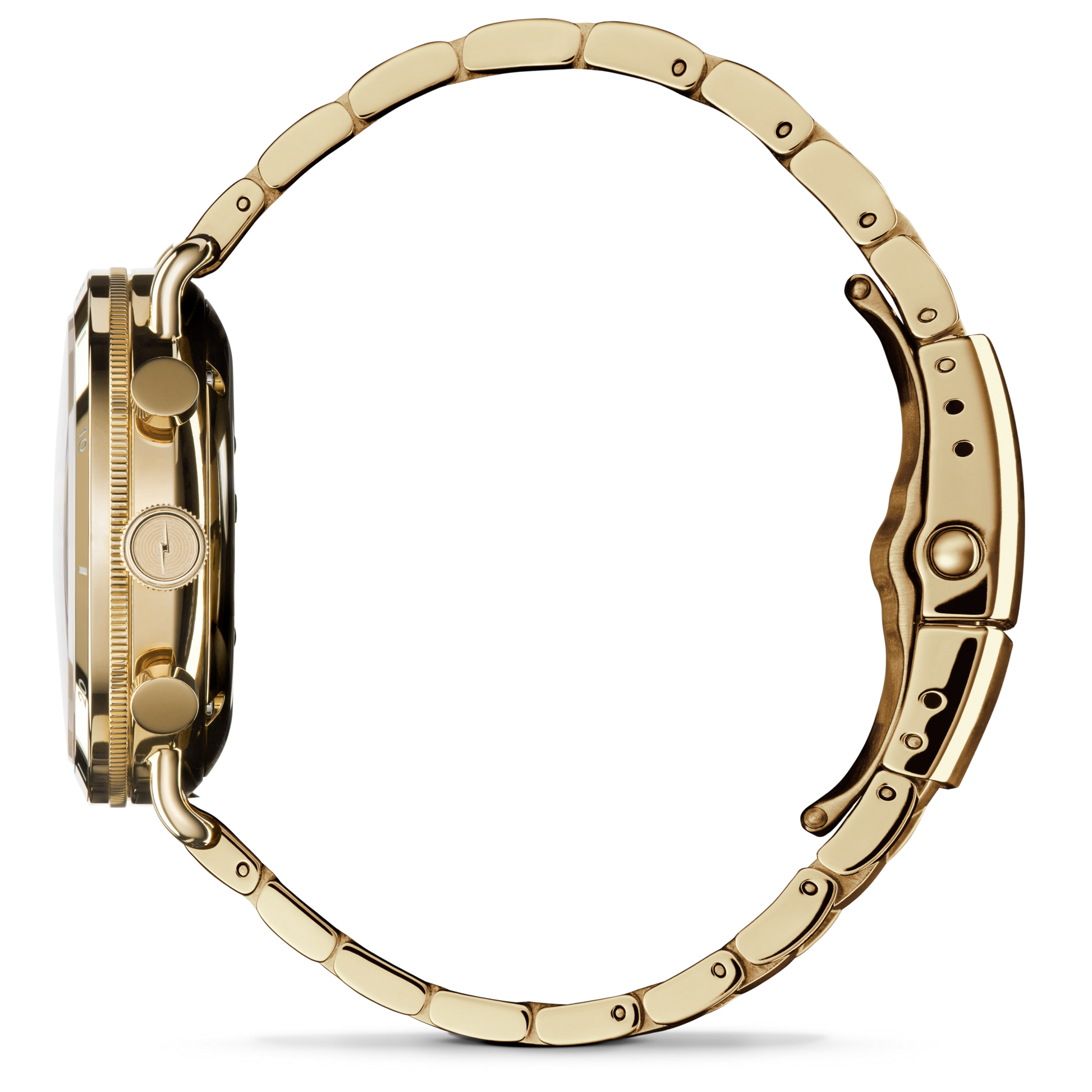 Shinola Canfield Sport Chronograph 40mm Silver Dial Gold-PVD Watch