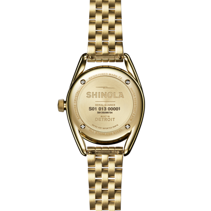 Shinola Derby 30mm Petoskey Stone Dial Gold-PVD Watch