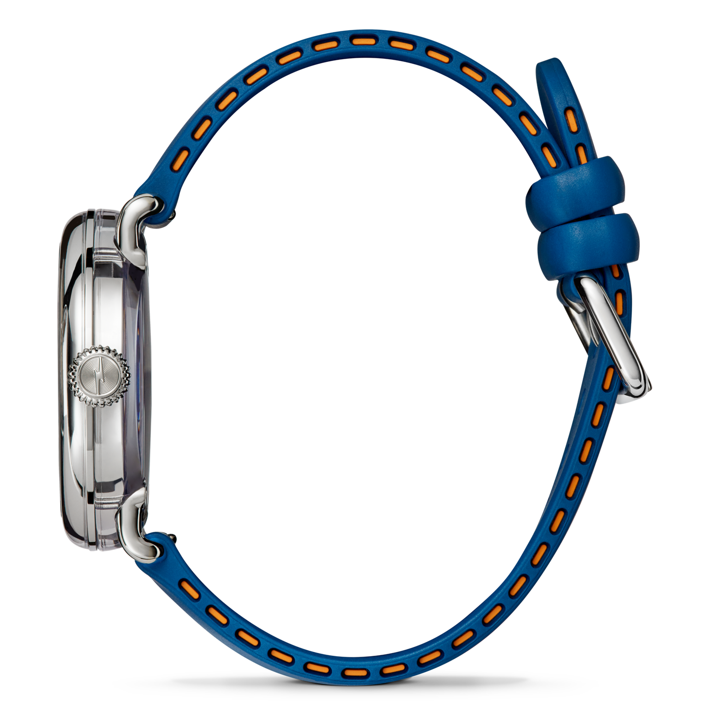 Shinola Detrola 41mm Denim Blue Dial Rubber Strap Watch