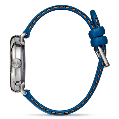 Shinola Detrola 41mm Denim Blue Dial Rubber Strap Watch