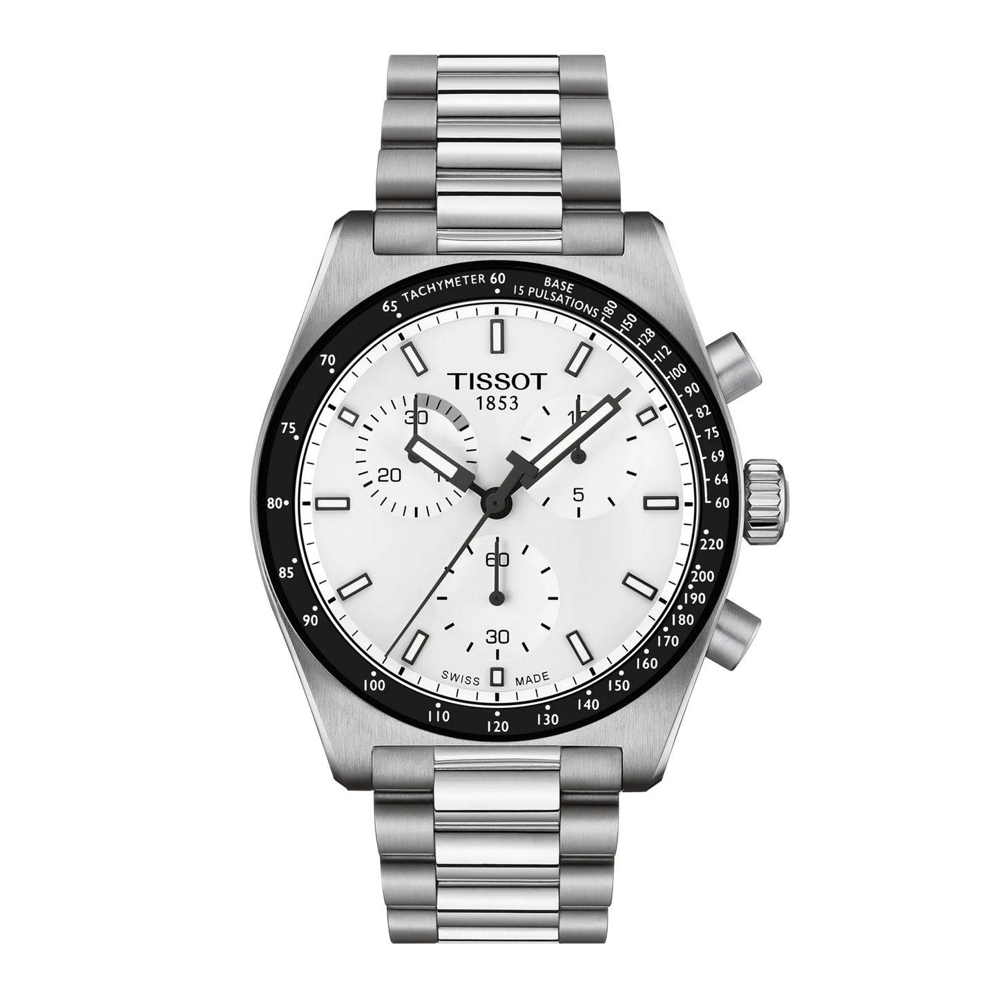 Tissot PR516 Chronograph 40mm Silver Dial Watch