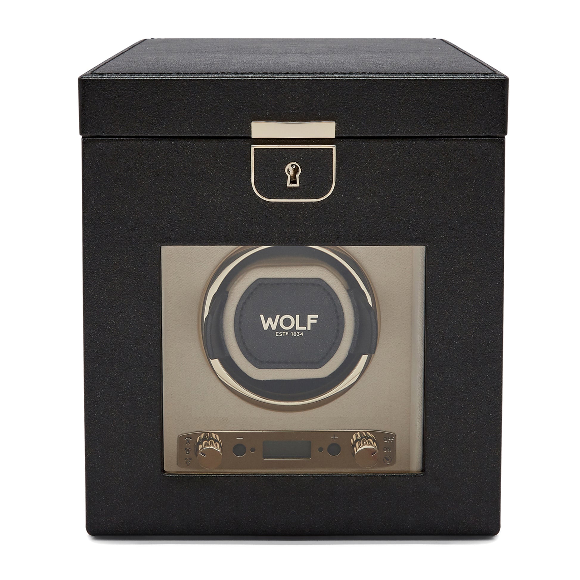 Palermo Single Watch Winder with Jewelry Storage