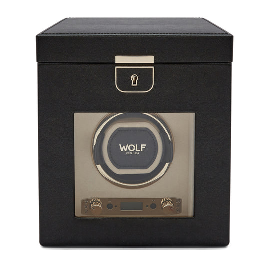 Palermo Single Watch Winder with Jewelry Storage