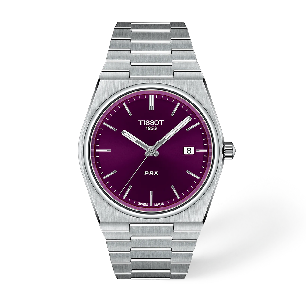 Tissot PRX 40mm Purple Dial Quartz Watch