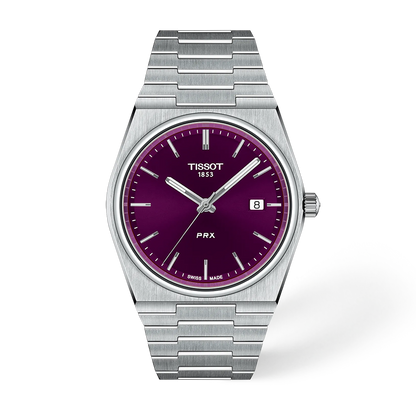 Tissot PRX 40mm Purple Dial Quartz Watch