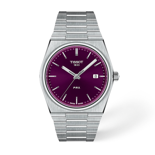 Tissot PRX 40mm Purple Dial Quartz Watch