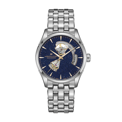 Hamilton Jazzmaster Open Heart Auto 42mm Blue Dial Steel Bracelet Watch