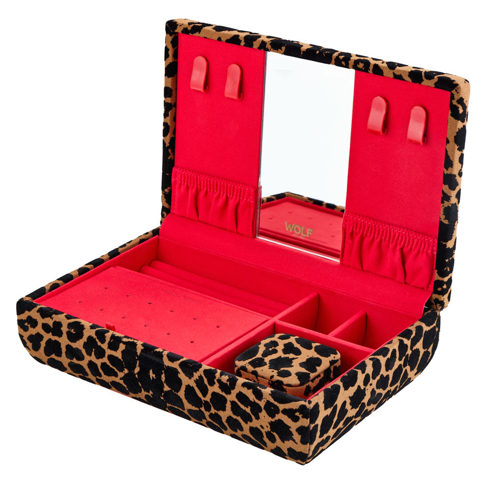 Savanna Leopard Print Medium Jewellery Box