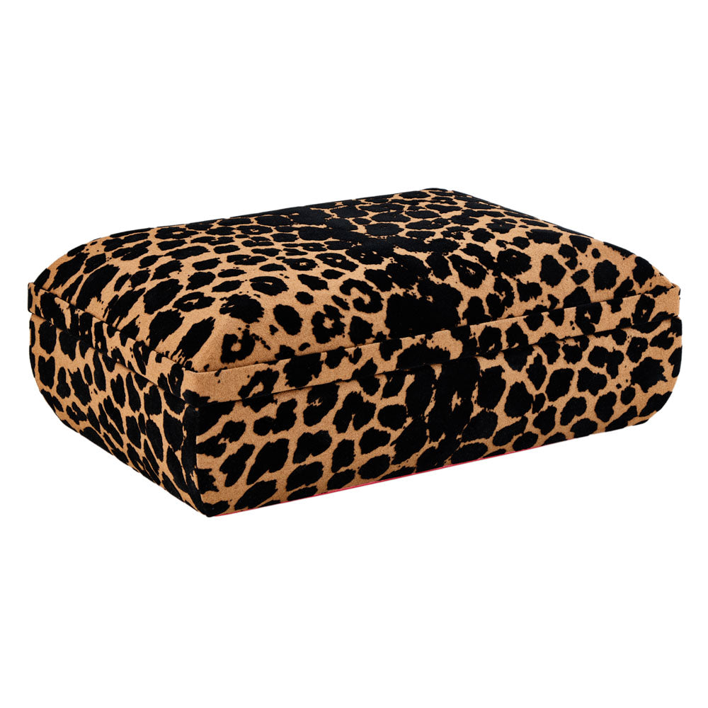 Savanna Leopard Print Medium Jewellery Box
