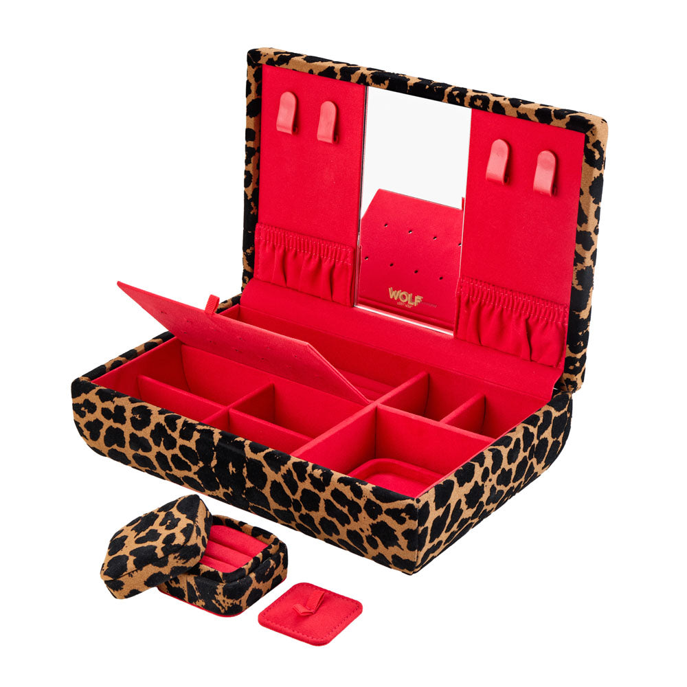 Savanna Leopard Print Medium Jewellery Box