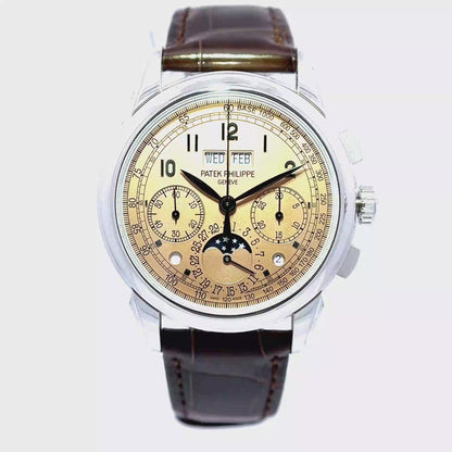 Pre Owned Patek Philippe Perpetual Calendar Chronograph Platinum Watch
