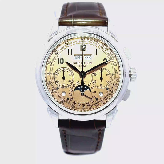 Pre Owned Patek Philippe Perpetual Calendar Chronograph Platinum Watch