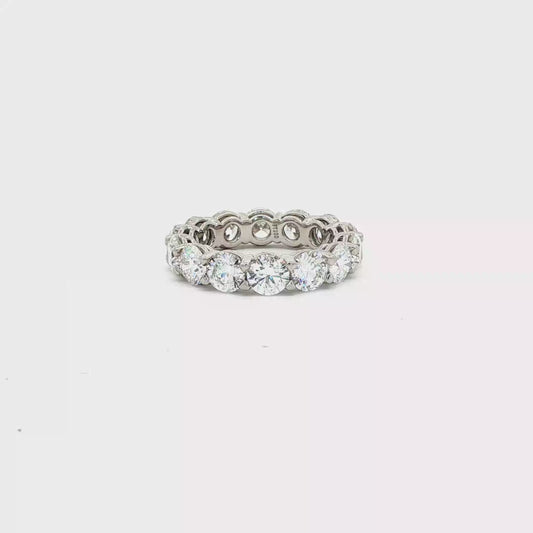 KJ5 Platinum 5.61ct Diamond Eternity Band