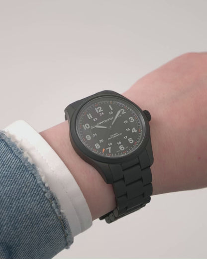 Hamilton Khaki Field Titanium Auto 38mm Black PVD