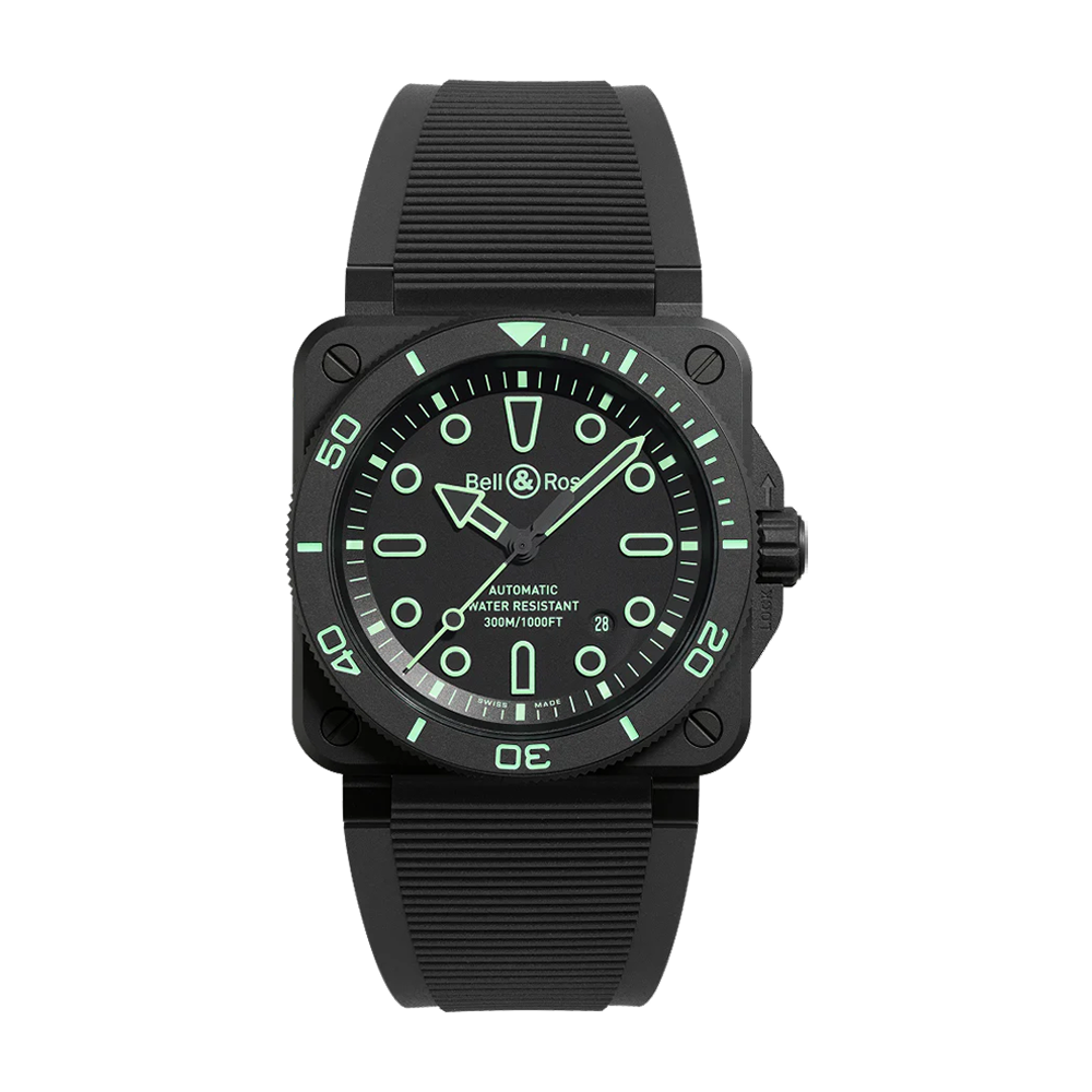 Bell & Ross BR-03 Diver Lum Outline 42mm Ceramic Watch