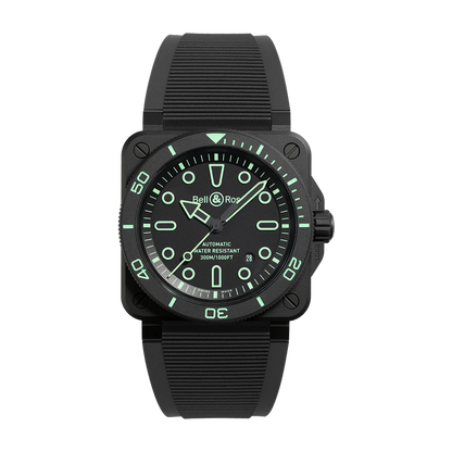 Bell & Ross BR-03 Diver Lum Outline 42mm Ceramic Watch