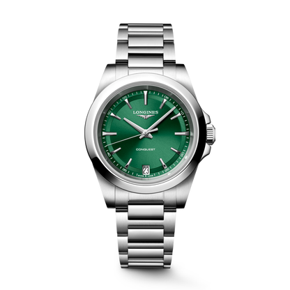 Longines Conquest 34mm Green Dial Bracelet