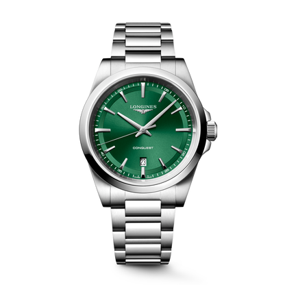 Longines Conquest 41mm Green Dial Bracelet